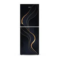 ECO+ 252 Liter Frame Less Glass Door Magnolia Brown Fridge With Base