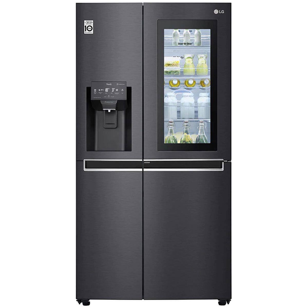 LG 668 liter side by side refrigerator black