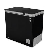 eco+ 142 Liter Freezer Glass Door Black Color