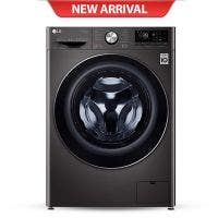 LG 10.5 kg front loading washing machine Premium Black