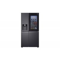 LG 674 LITER SIDE BY SIDE INSTAVIEW FRIDGE MATT BLACK