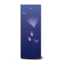 ECO+ 202 Liter Frame Less Glass Door Blue front view