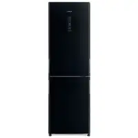 Hitachi 366 Liter Bottom Mount Refrigerator Glass Black