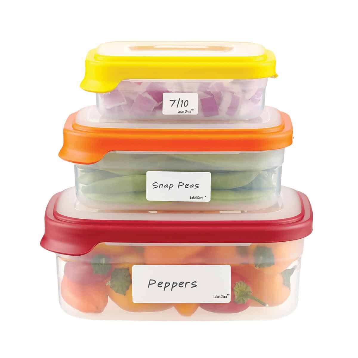 Label the Foods to store in Freezer